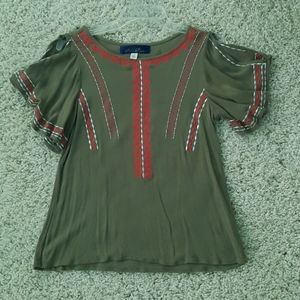 Blue rain shirt, size small